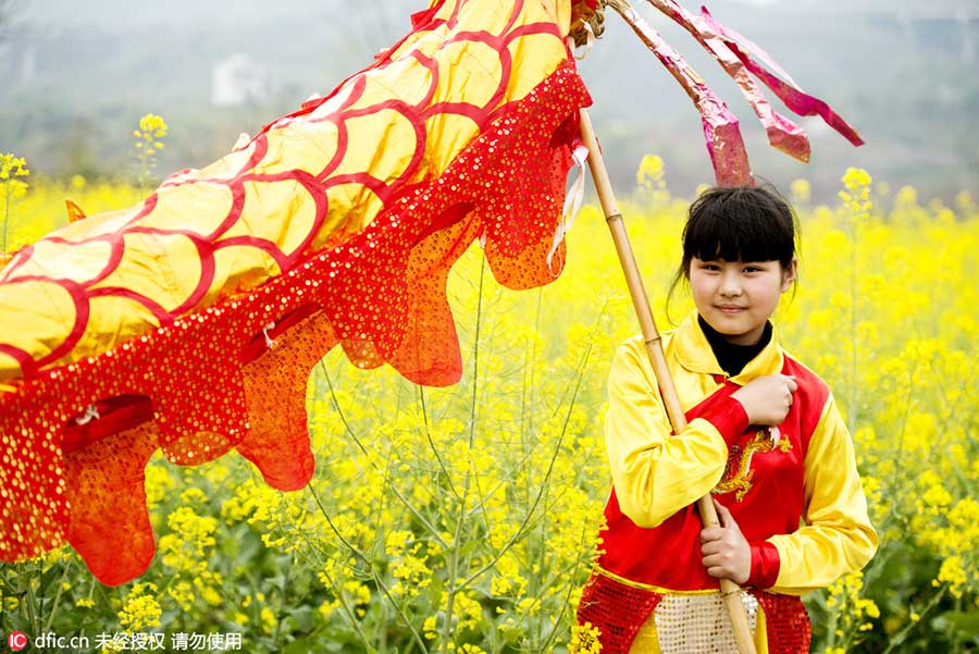 Chongqing students preserve grass dragon heritage