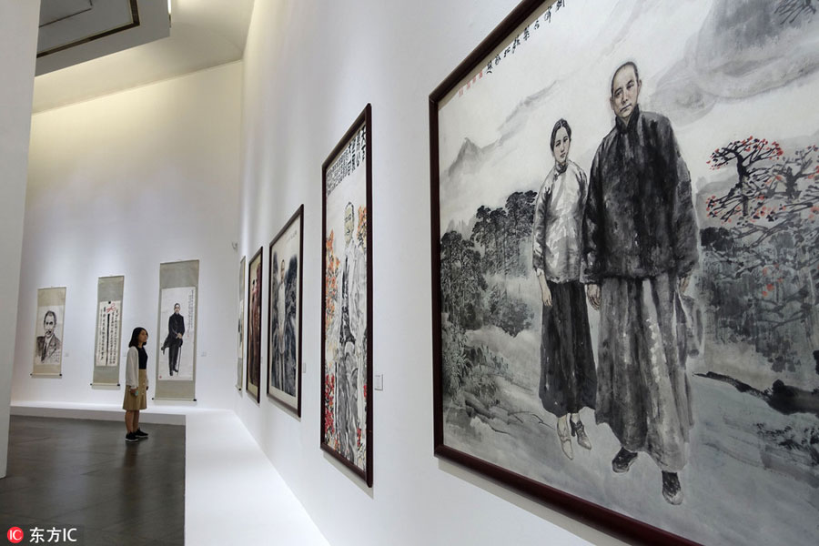 Guangdong art exhibition marks Sun Yat-sen's 150th birthday