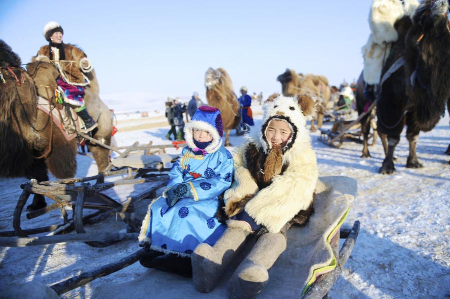 Winter Naadam festival displays horse culture