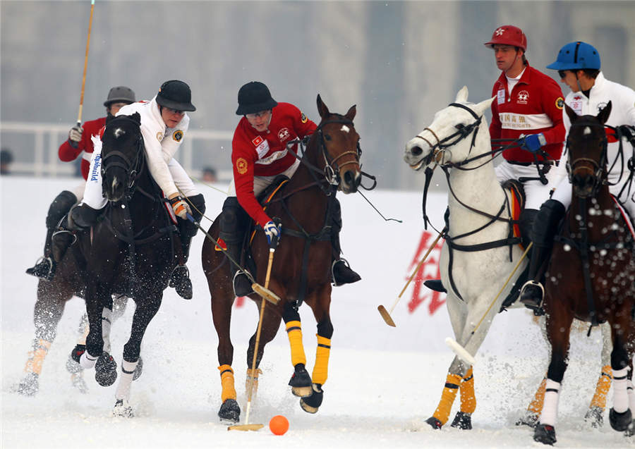 Tianjin hosts Snow Polo World Cup 2014