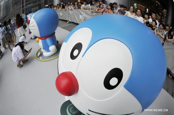 Doraemon exhibition kicks off in SW China's Chengdu