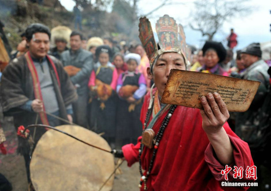 Grand festival in the remote mountain