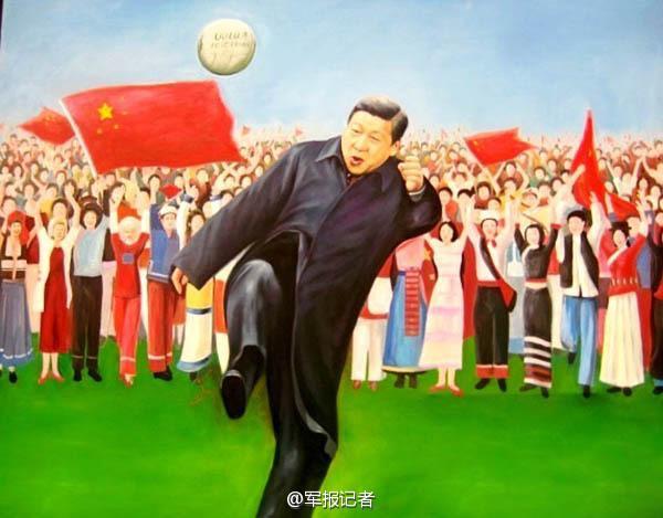 Oil paintings depict Chinese president's endeavors