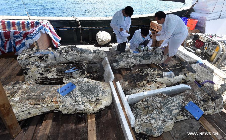 Chinese archaeological team explores Shanhu Island in South China Sea