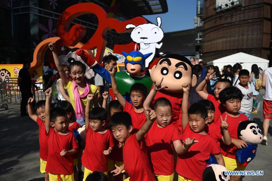 Crayon Shin-chan Cartoon exhibition held in NE China