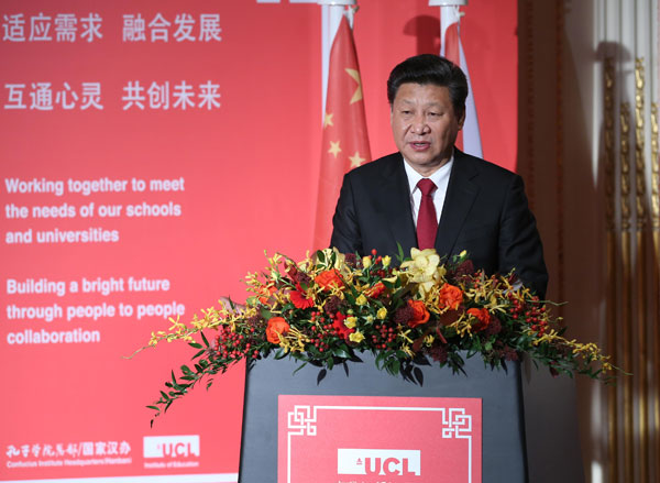 Xi hails role of confucius institutes