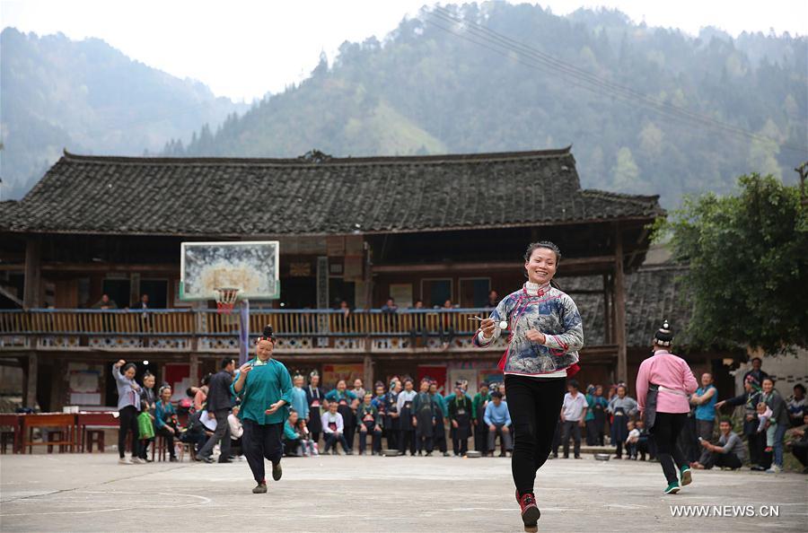 Women of Miao ethnic group celebrate Women's Day in SW China