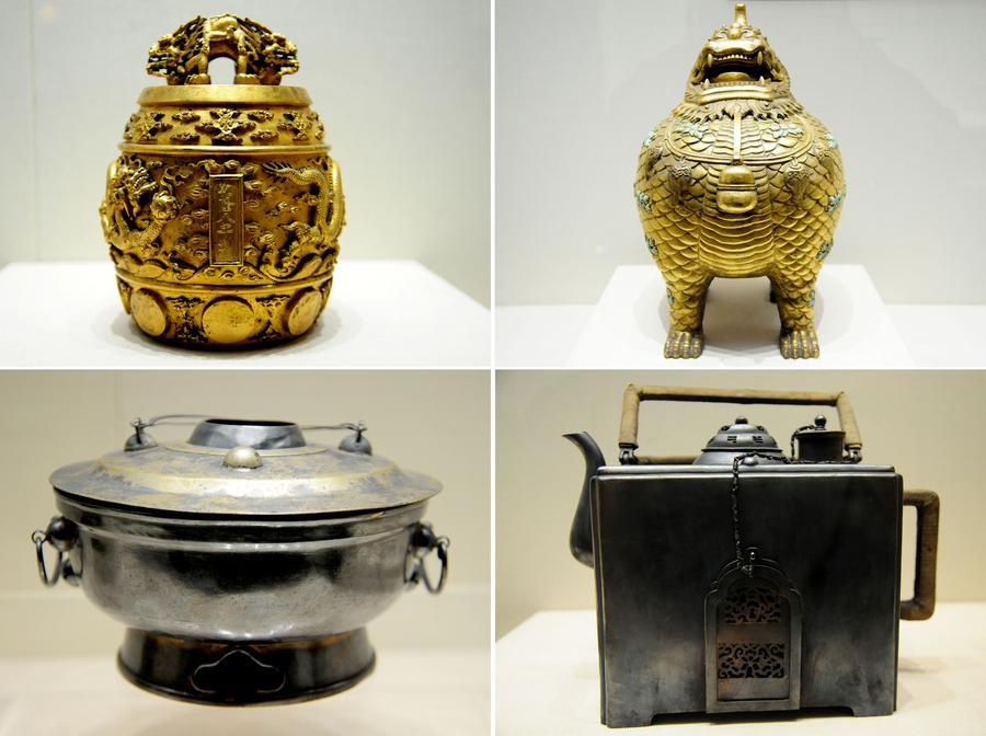 Royal ware of Qing Dynasty displayed at Shenyang Palace Museum