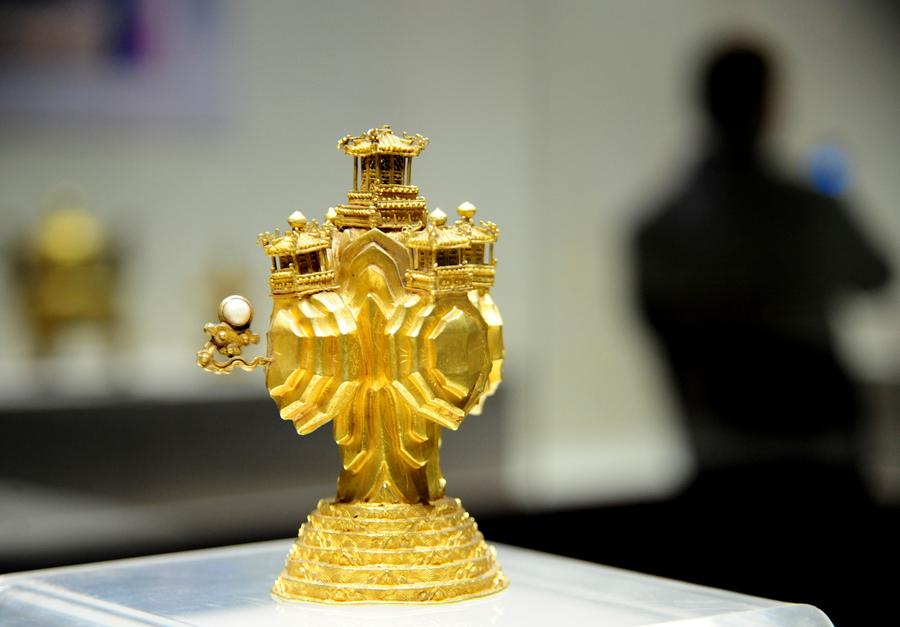 Royal ware of Qing Dynasty displayed at Shenyang Palace Museum