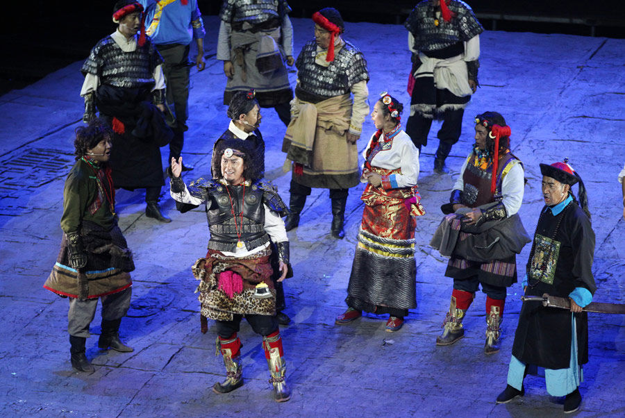 Beijing stages Tibetan multimedia play