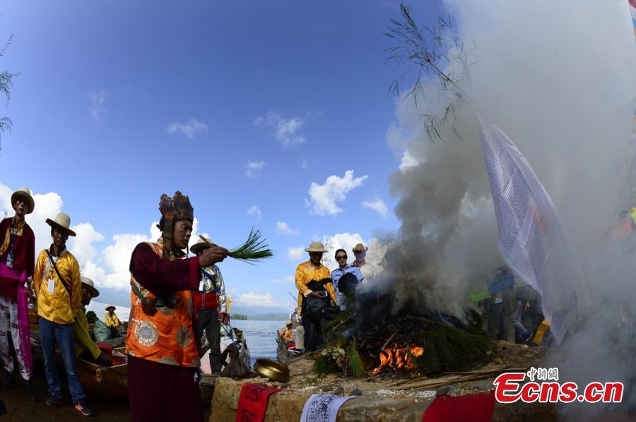 Mosuo people celebrate folk festival