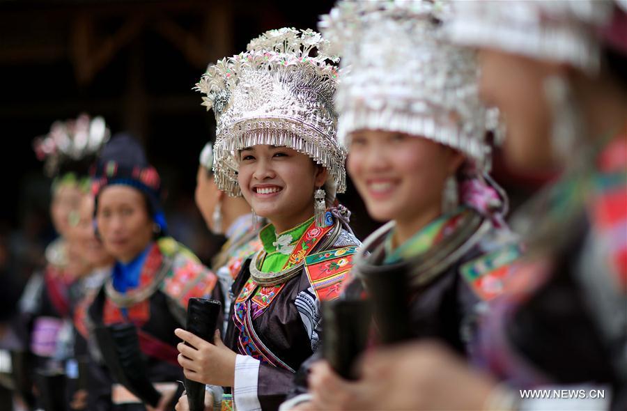 Villagers of Miao ethnic group celebrate 'Chixin' Festival