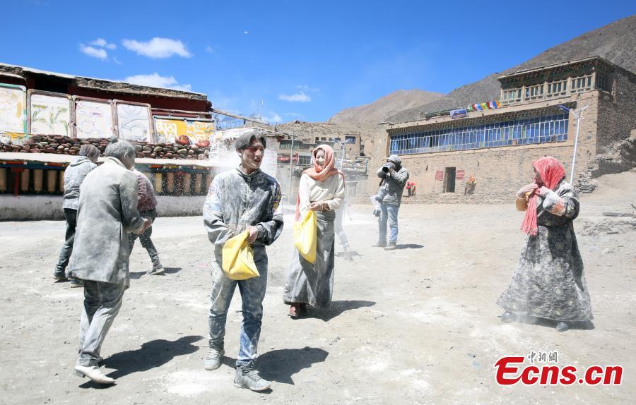 Tibetans celebrate 'Zanba Festival' in Qinghai