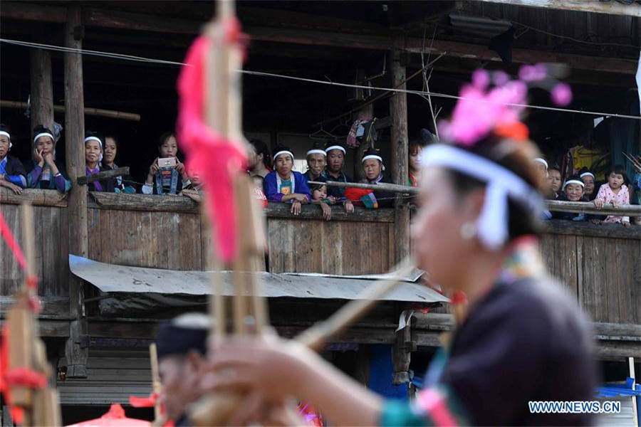 Dong ethnic group celebrates 'Pohui' festival in SW China