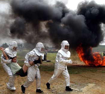 Police drill in Guizhou