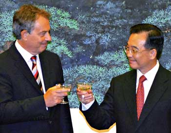 Blair senses sea change in China visit