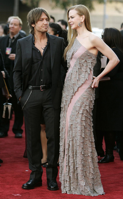 Keith Urban and Nicole Kidman arrive at 2009 American Music Awards