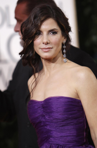 Sandra Bullock arrives at 67th annual Golden Globe Awards