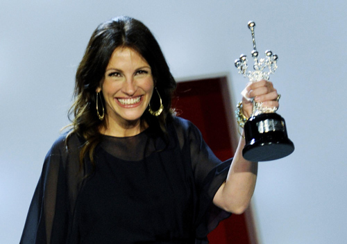 Julia Roberts receives the San Sebastian Prize for lifetime achievement