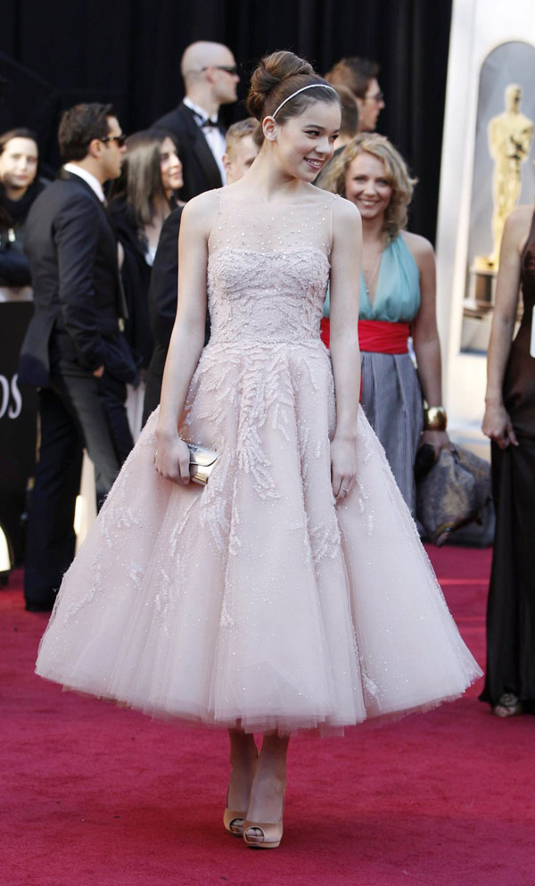 Hailee Steinfeld poses at the 83rd Academy Awards