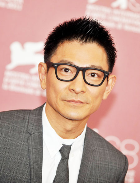 Andy Lau arrives for 'Tao Jie' red carpet in Venice