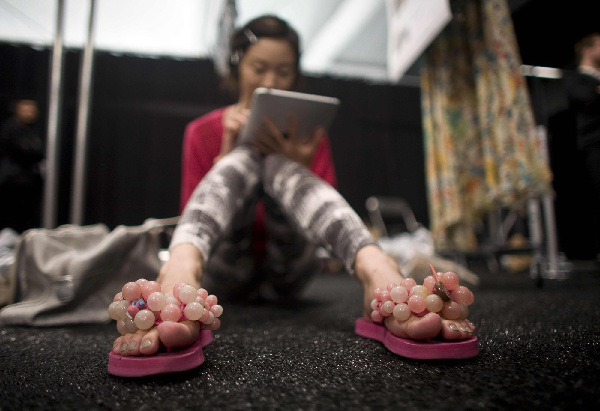 Backstage at New York Fashion Week