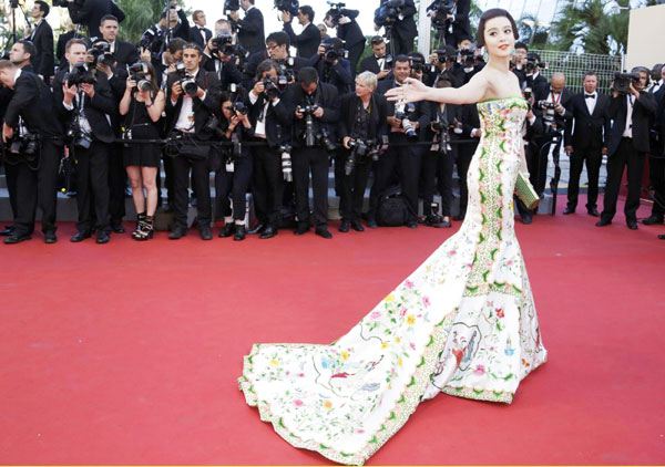 Movie stars' red carpet show in Cannes