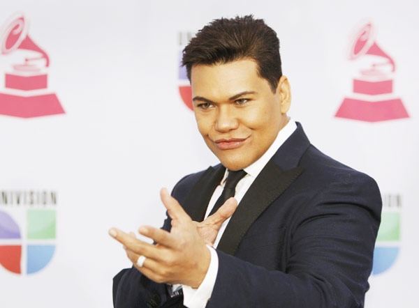 Singers arrive at Latin Grammy Awards