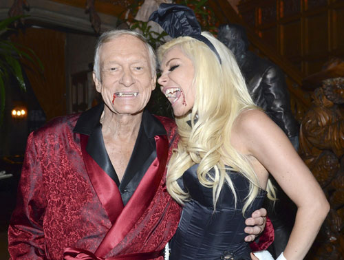 Hefner, fiancee obtain marriage license