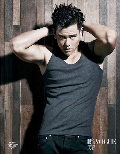 Eddie Peng Yuyan poses for VOGUE