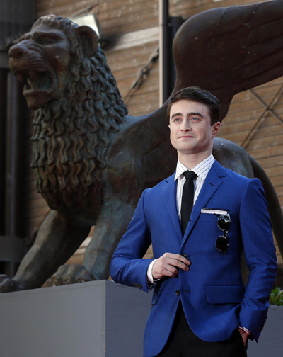 Daniel Radcliffe promotes 'Kill Your Darlings' in Venice