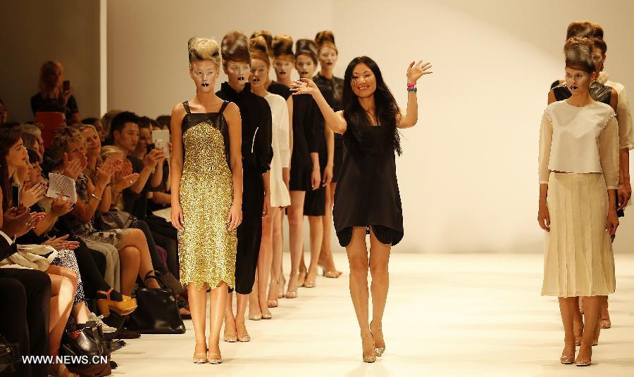 Creations by Chinese designer presented at London Fashion Week