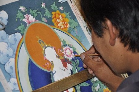 Luobu Sida: a leading Thang-ga painter and a committed teacher