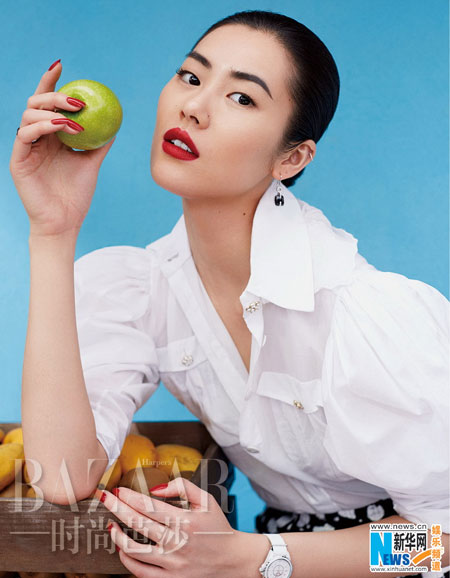 Supermodel Liu Wen covers BAZAAR