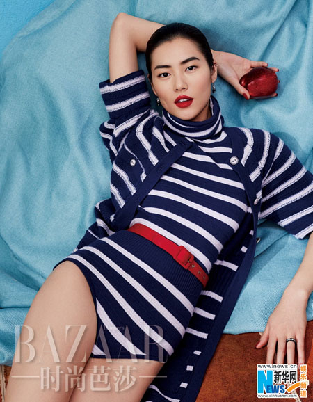 Supermodel Liu Wen covers BAZAAR