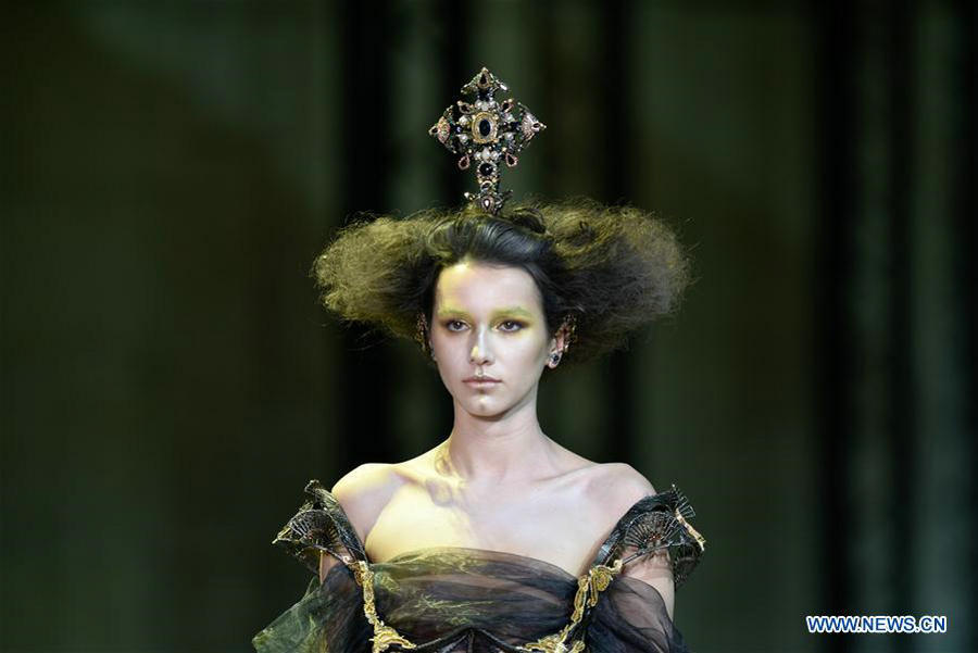 Creations of Guo Pei's Haute Couture presented at Paris Fashion Week