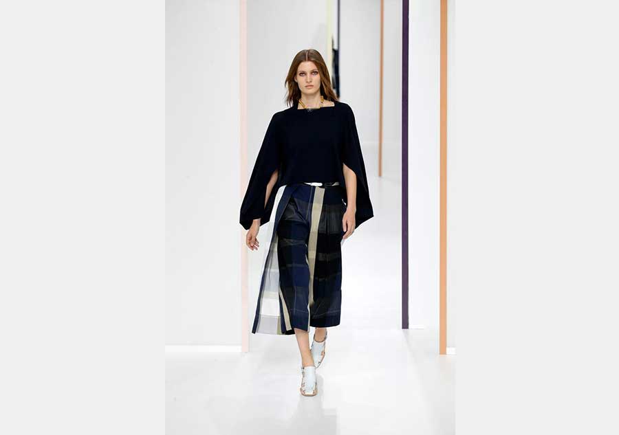 Hermes creations presented in Paris fashion week