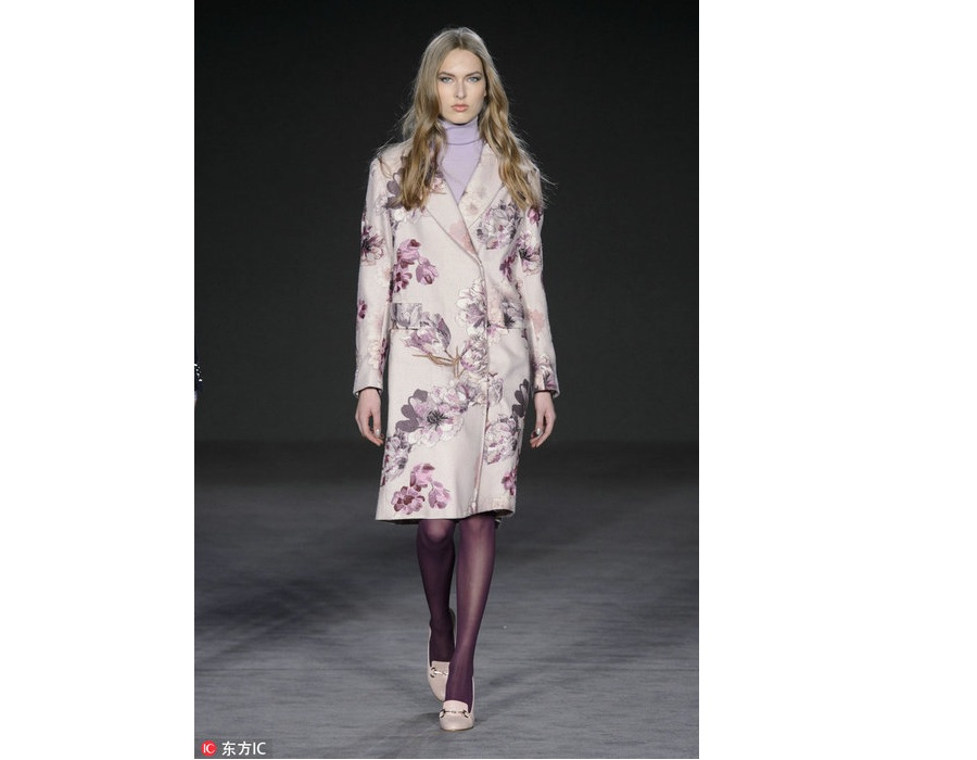 Fashion trend: Flowers bloom on overcoats this winter