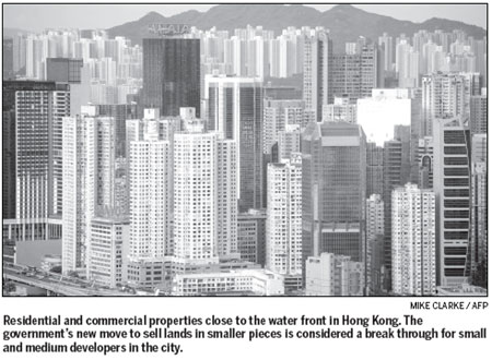 Land sales to come within reach of smaller developers