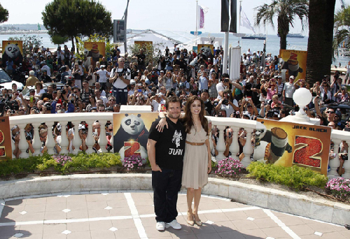 Jolie attends animated film 'Kung Fu Panda 2' during the Cannes Film Festival