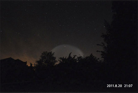 京滬等地夜空驚現UFO？