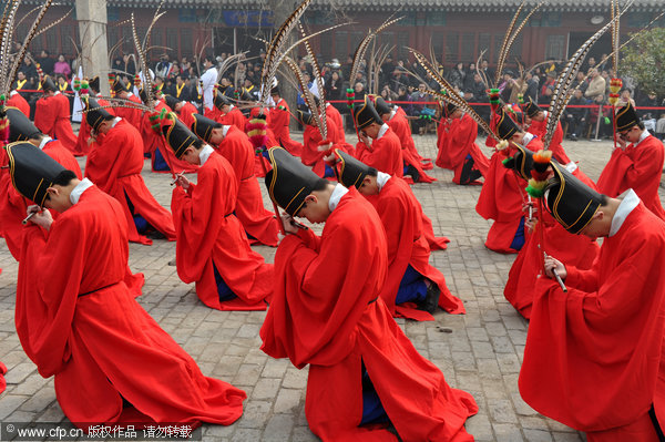 Confucius Spring memorial held