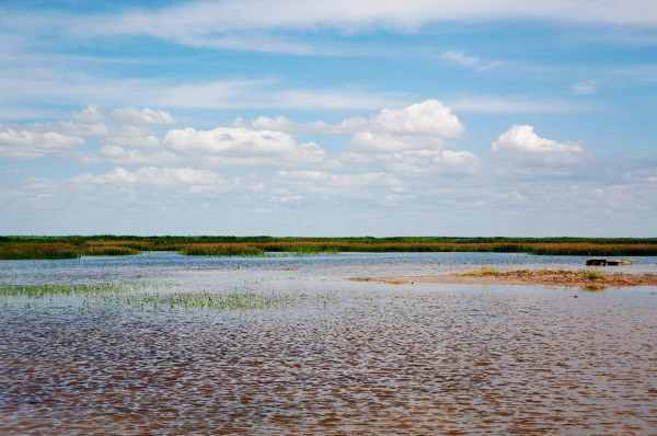 Picturesque scene of Ulansuhai Nur in Bayannur, N China