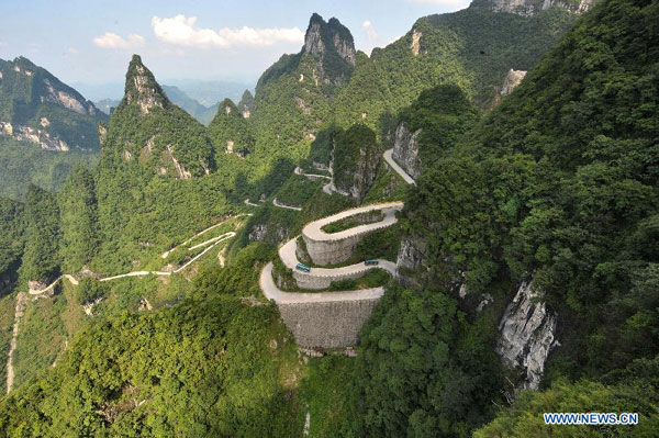 Unparalleled landscape of Tianmen Mountain