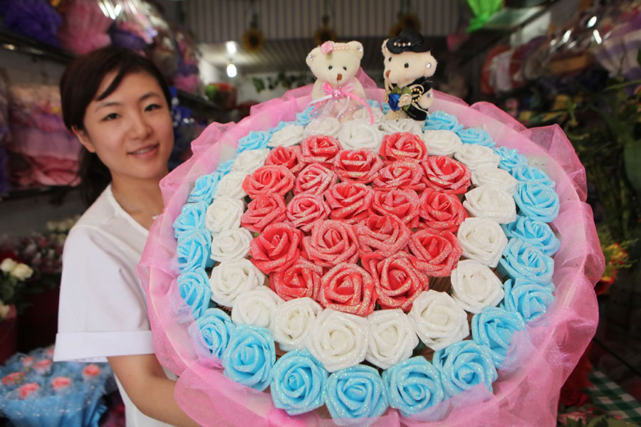 Flowers blossom for Qixi