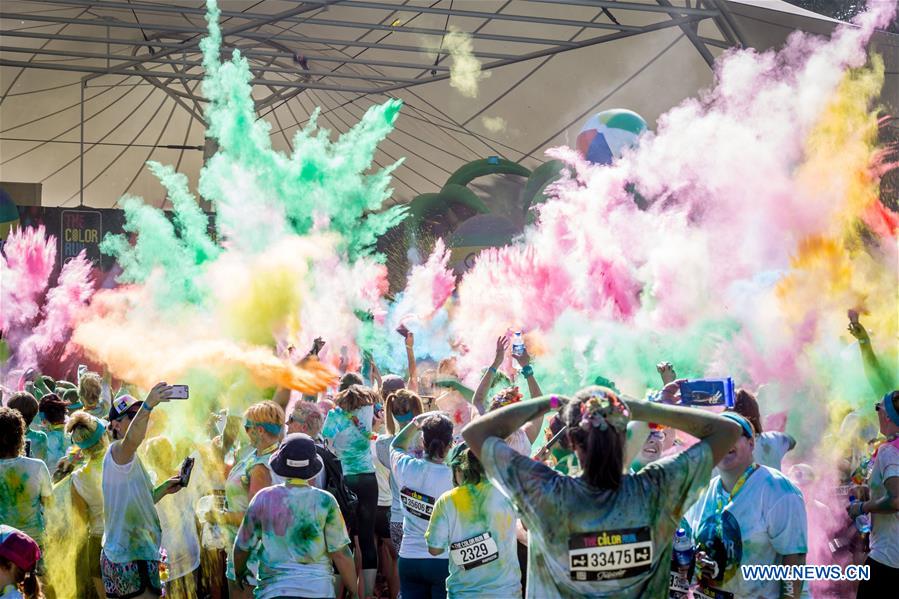 About 10,000 people attend 5km Color Run in Australia