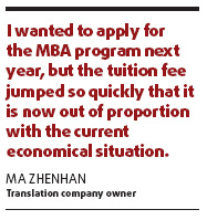 MBA fees jump as students increase