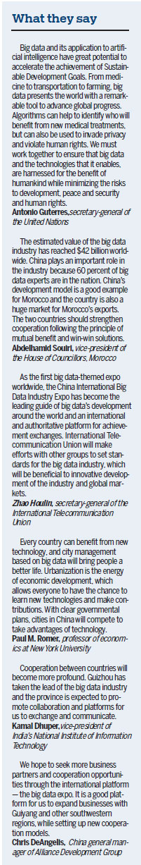 Big data expo in Guiyang lauded across the globe