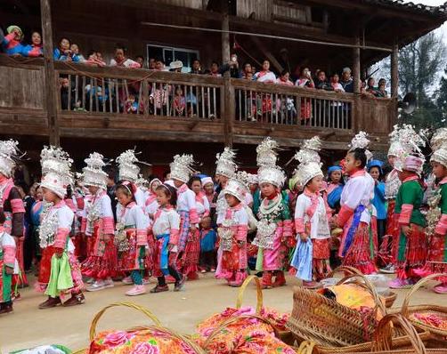 People of Miao ethnic group celebrate Spring Festival in SW China