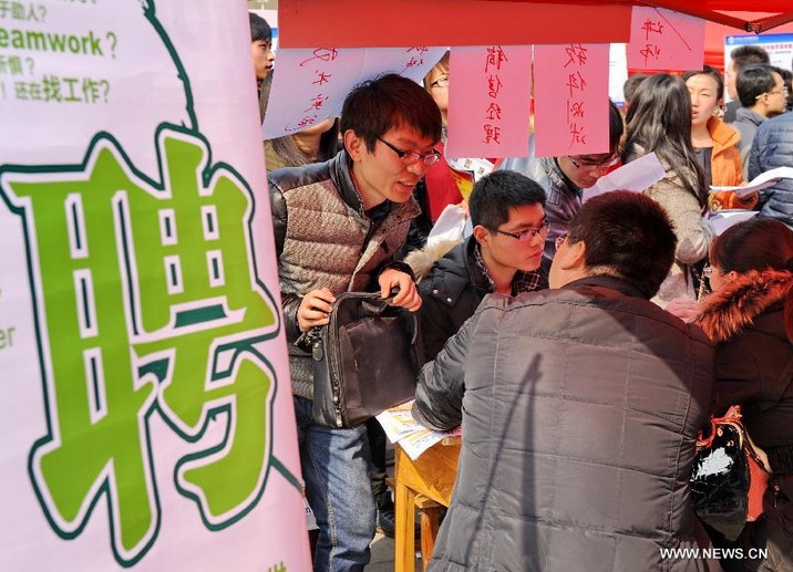 Over 7,000 posts provided at job fair in Shijiazhuang